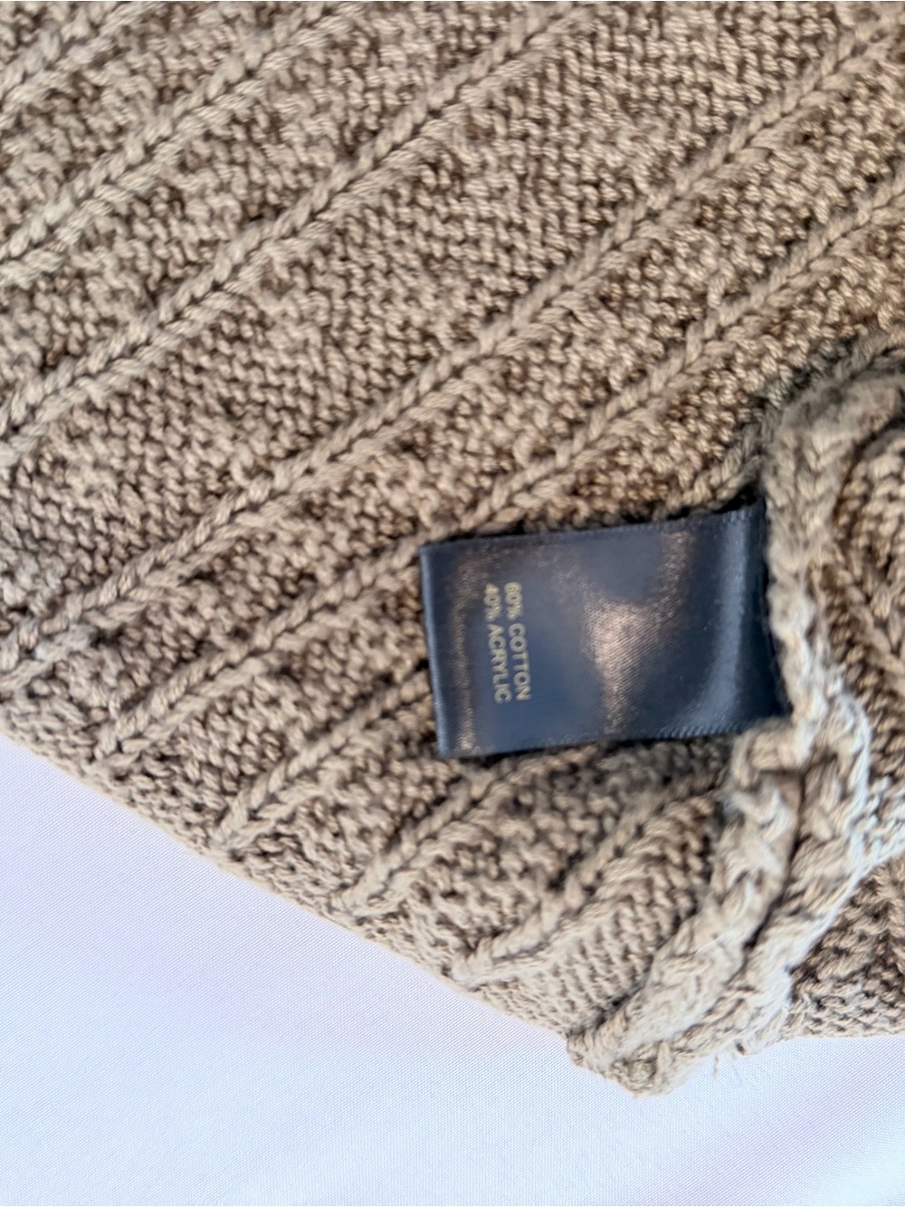 House of Harlow 1960 Women's Cable-Knit Sweater Vest in Olive Green, Size L - Picture 5 of 6